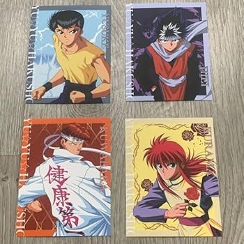 Amazon | 幽遊白書 ポストカード4枚セット 幽助 桑原 蔵馬 飛影